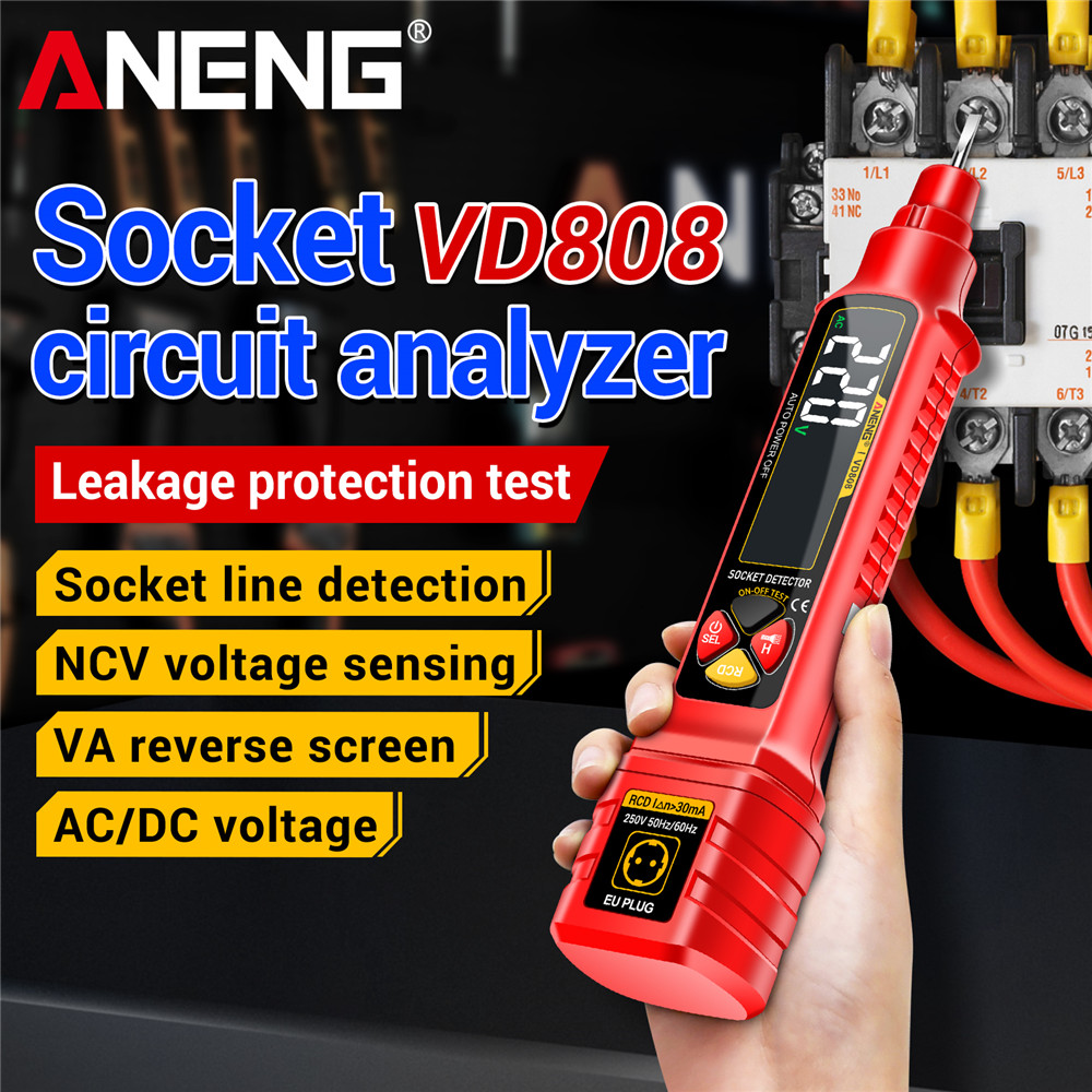 Power Tools Voltage - 소켓 전력 테스터 ANENG VD808 직업적인