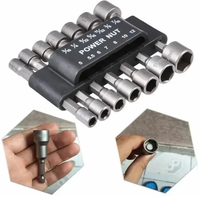 Power Tools Extension - 9/14Pcs 세트 소켓 렌치 전원 드릴