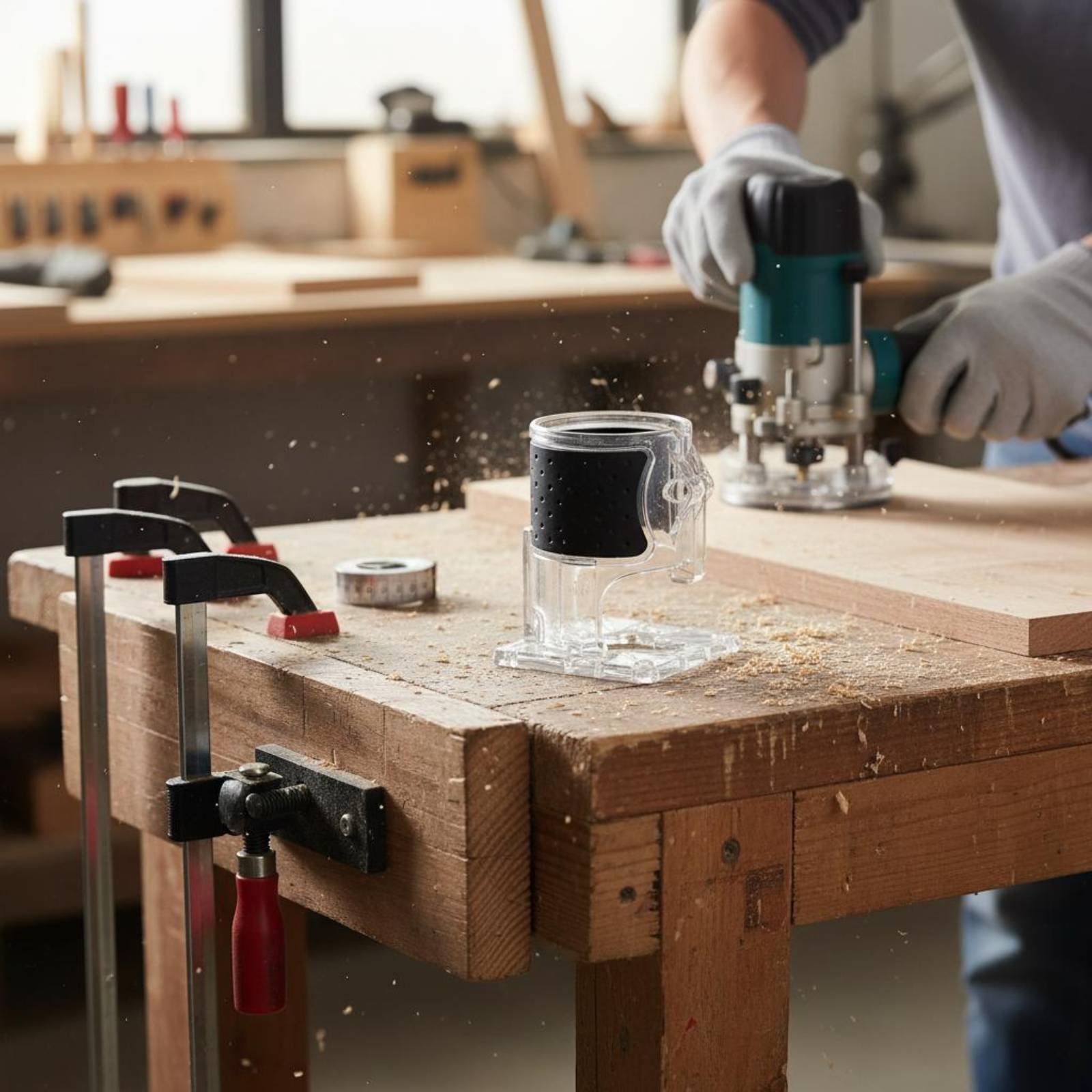 Router Trim Base - 트림 라우터 밸런스 플레이트 투명 아크릴