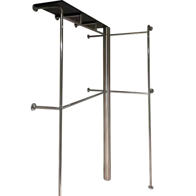 스테인리스 스틸 브러쉬드 의류 진열대, 옷방, 코트 걸 - Power Tools Display Rack 리뷰 및 가격