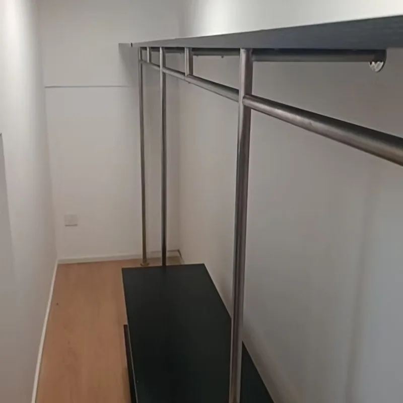 스테인리스 스틸 브러쉬드 의류 진열대, 옷방, 코트 걸 - Power Tools Display Rack 리뷰 및 가격