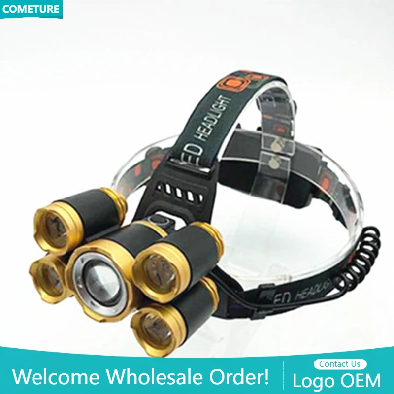 5LED T6 헤드 램프 줌 손전등 토치 충전식 방수  - Power Tools Zoom 리뷰 및 가격