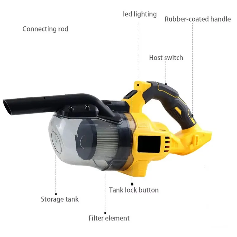 핸드 헬드 전기 진공 청소기, 500W 강력한 모터,  - Power Tools Vacuum 리뷰 및 가격