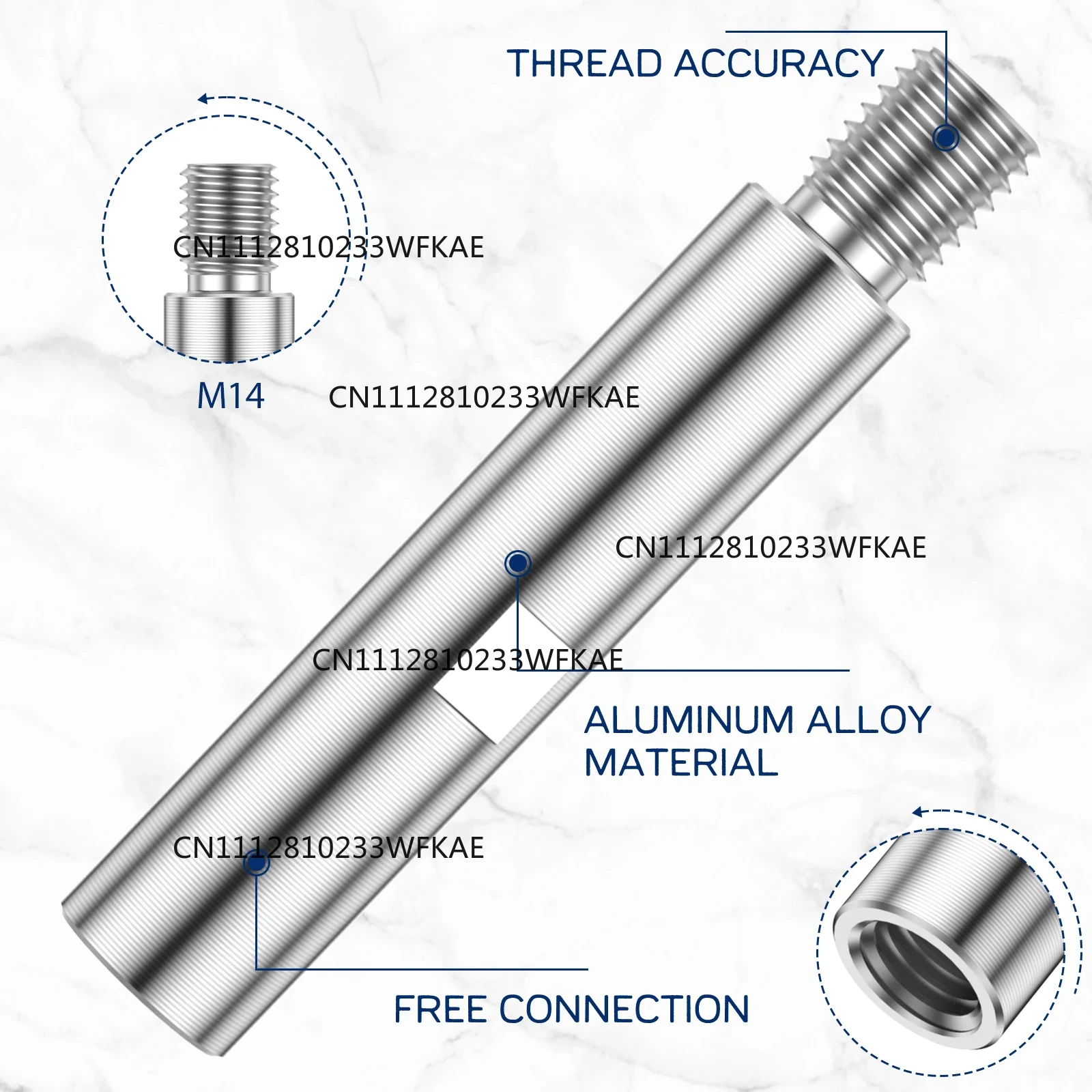3개/9개 세트, M14 연장축, 각도 연삭기용, 75 - Power Tools Extension 리뷰 및 가격