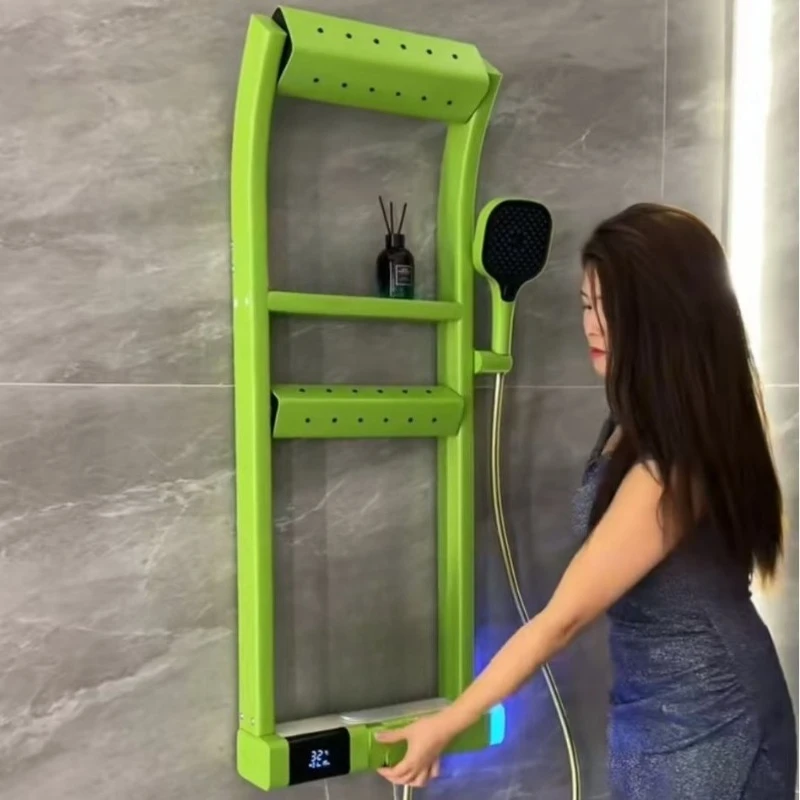 다기능, 일정한 온도를 유지하는 디지털 디스플레이 샤워 - Power Tools Display Rack 리뷰 및 가격